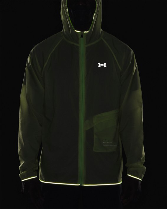 Men's UA Qualifier Storm Packable Jacket, Green, pdpMainDesktop image number 5